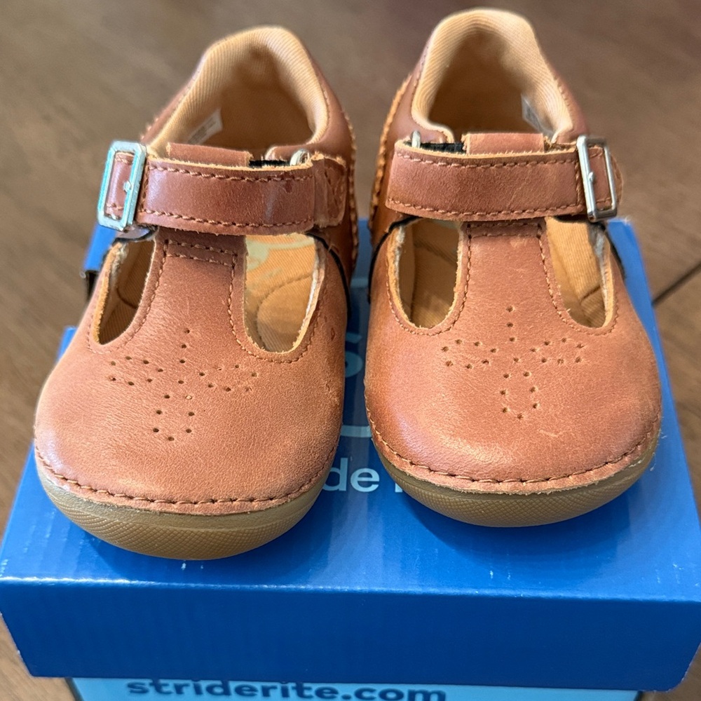 Stride Rite Brown Toddler Girl Dress Shoes